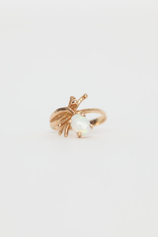 Fine Jewelry Yellow Gold Opal Ring