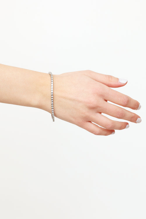 Fine Jewelry 14K White Gold Diamond Tennis Bracelet