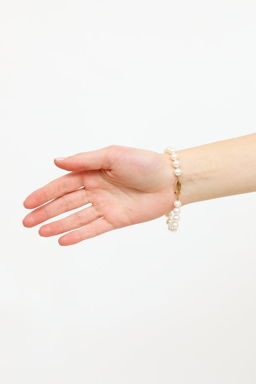 Fine Jewelry 14K Gold Fresh Water Pearl Bracelet