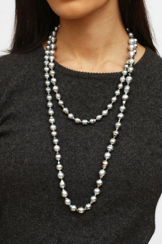 Fine Jewelry 14K Baroque Tahitian Pearl Necklace