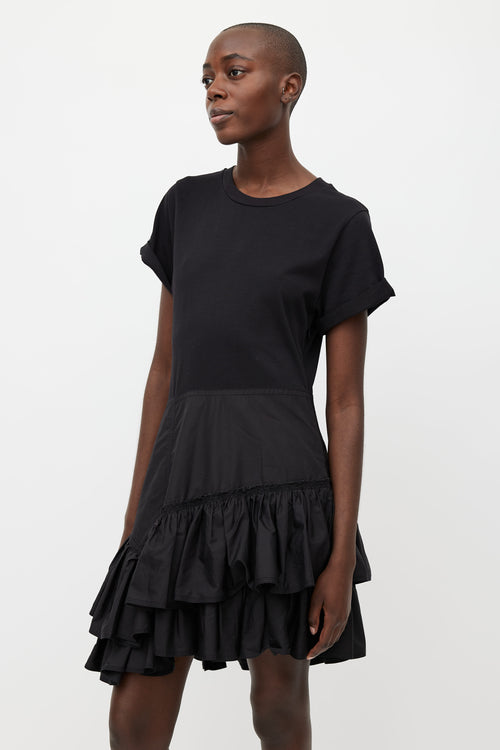 3.1 Phillip Lim Black Ruffled Shirt Dress