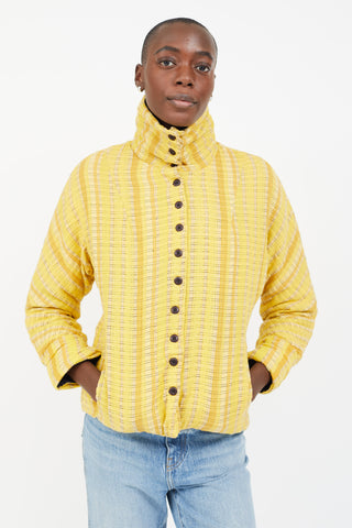 Ace & Jig Yellow Stripe Padded Cotton Jacket