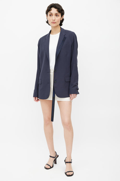 Acne Studios Navy Jinx Suit Oversized Blazer