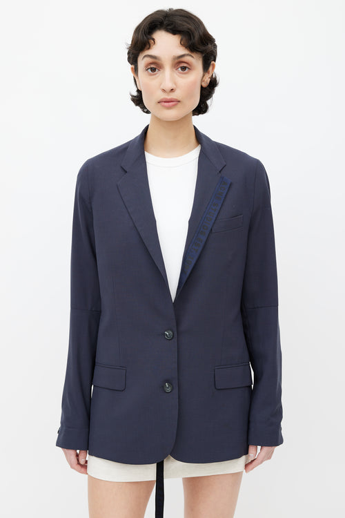 Acne Studios Navy Jinx Suit Oversized Blazer