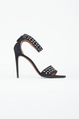 Alaïa Black Suede Studded Heel