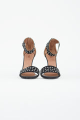 Alaïa Black Suede Studded Heel