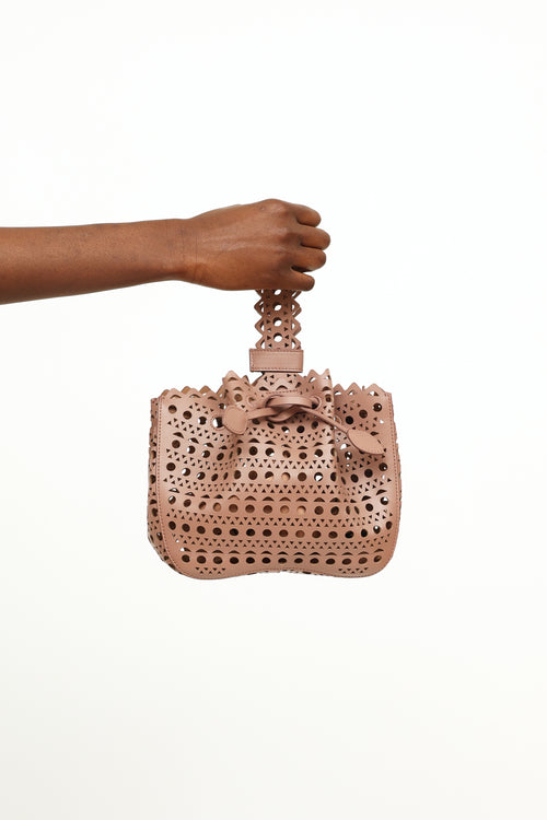 Alaïa Rose-Marie Lasercut Bucket Bag