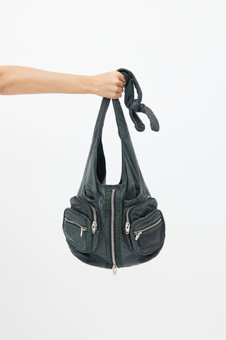Alexander Wang Black Leather Donna Knotted Bag