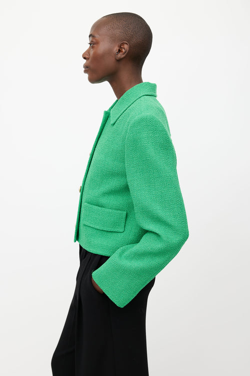 Aritzia Babaton Green Woven Jacket