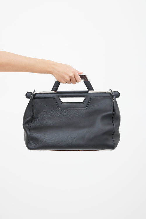 Balenciaga Black & Silver-Tone Ray Doctor Bag