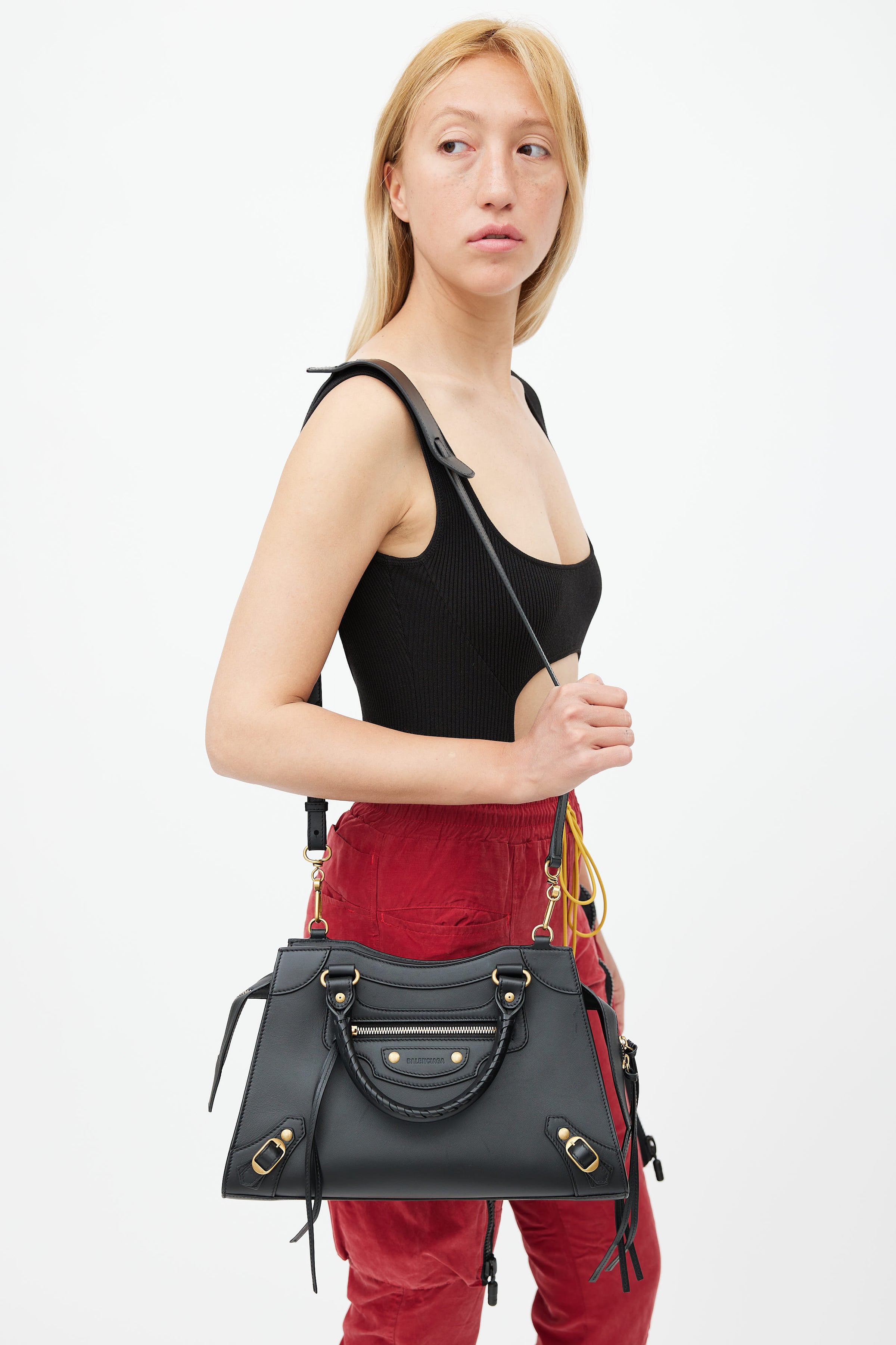 Balenciaga // Black Small Neo Classic Shoulder Bag – VSP Consignment