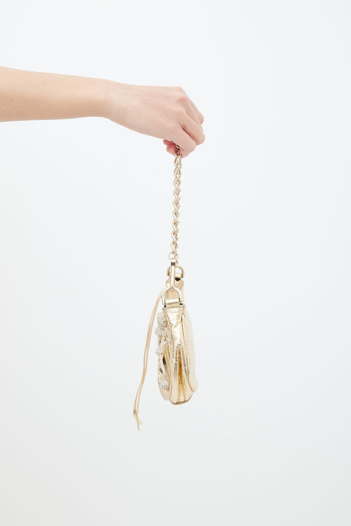 Balenciaga Gold Embellished Le Cagole Chain Shoulder Bag