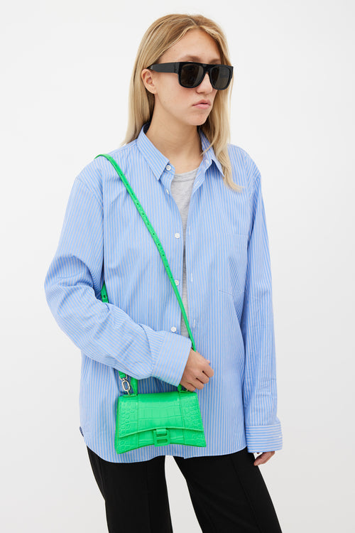 Balenciaga Green Leather Hourglass XS Bag