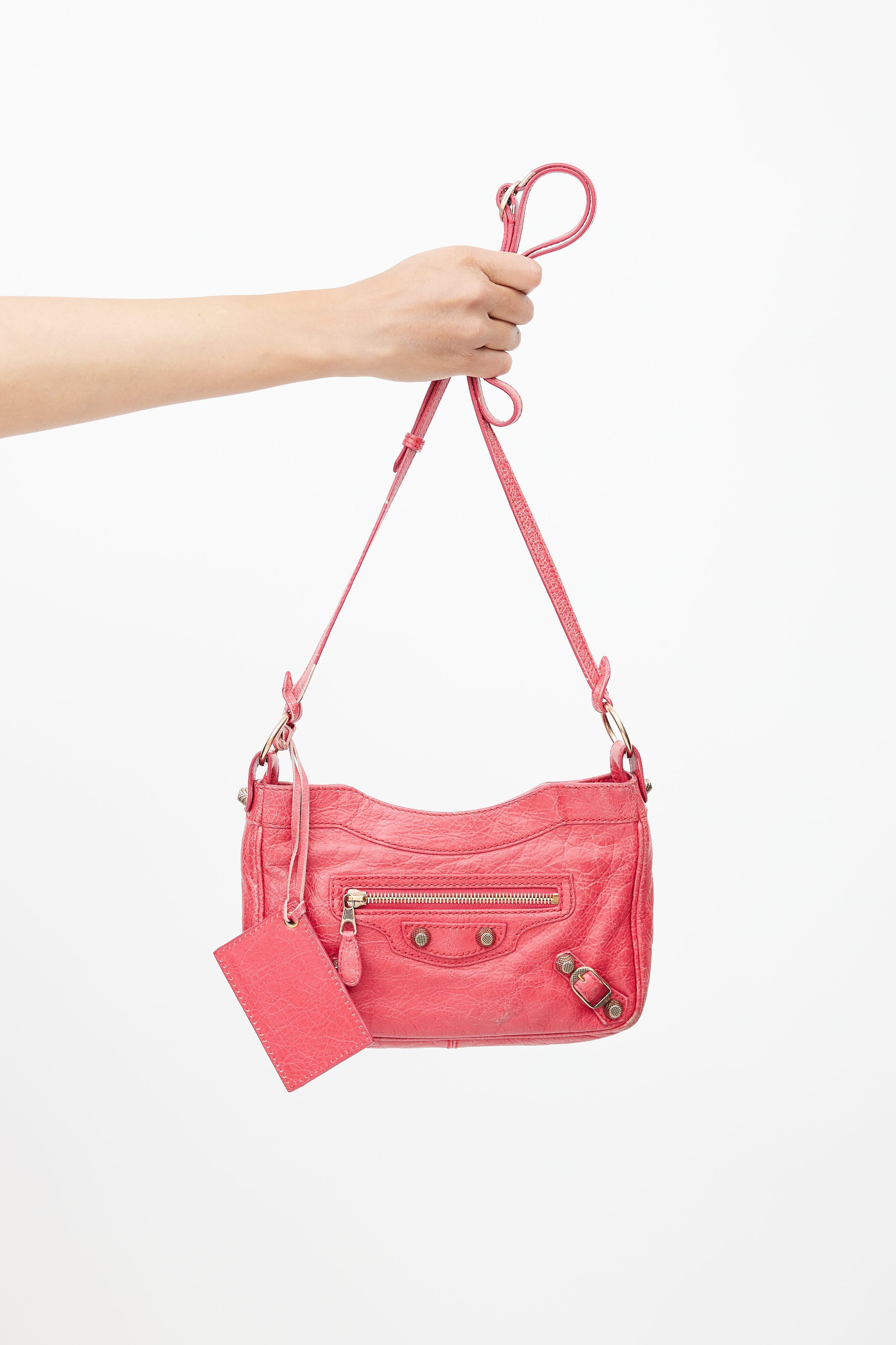 Balenciaga // Pink Leather Mini Shoulder Bag – VSP Consignment