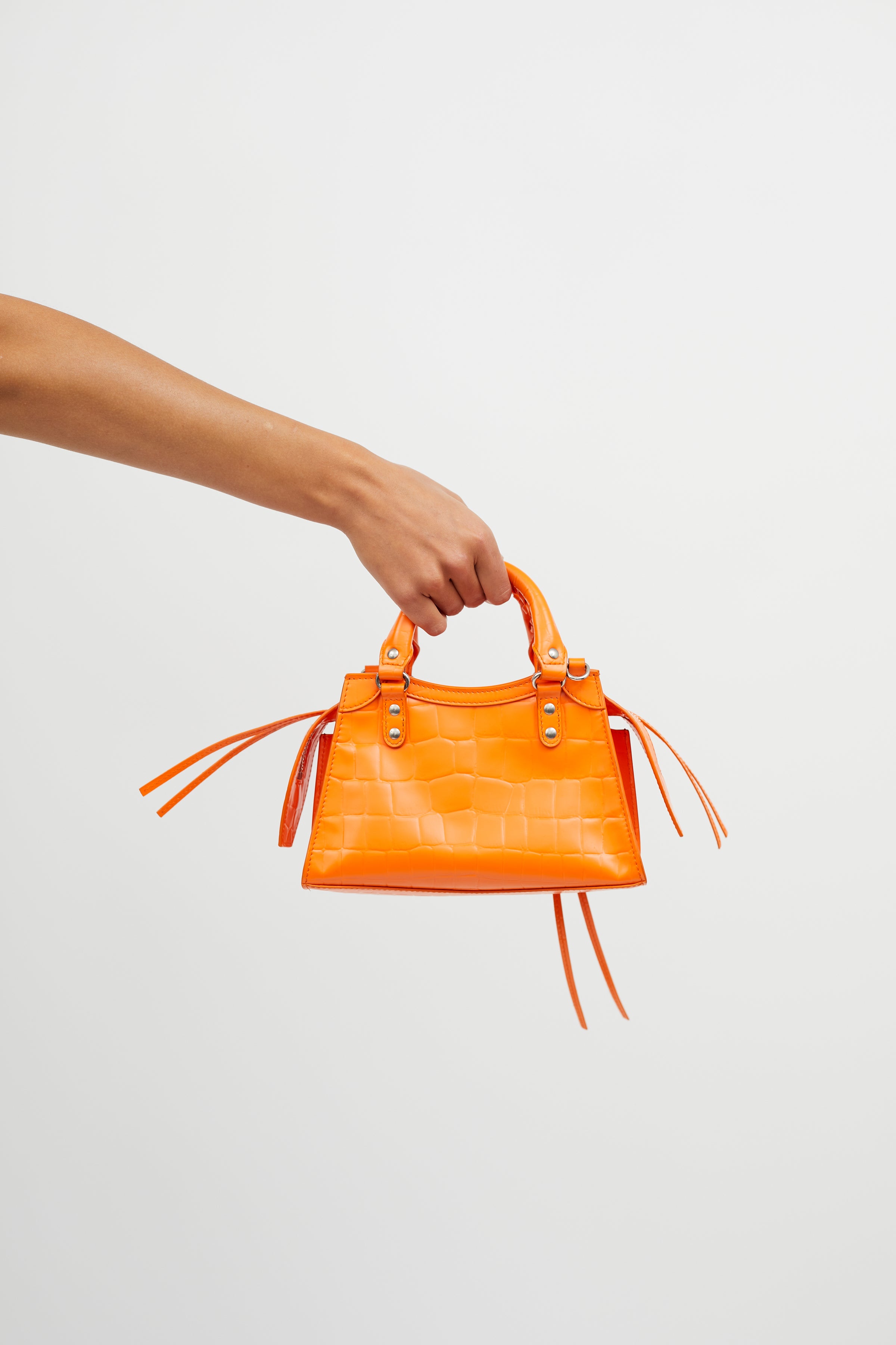 Balenciaga // Bright Orange Neo Classic Mini Shoulder Bag – VSP Consignment