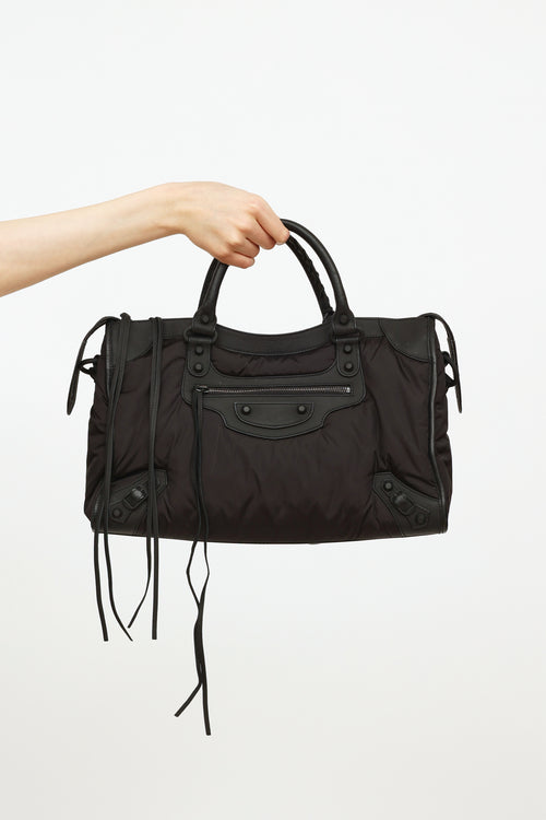 Balenciaga Black Nylon Classic City Bag