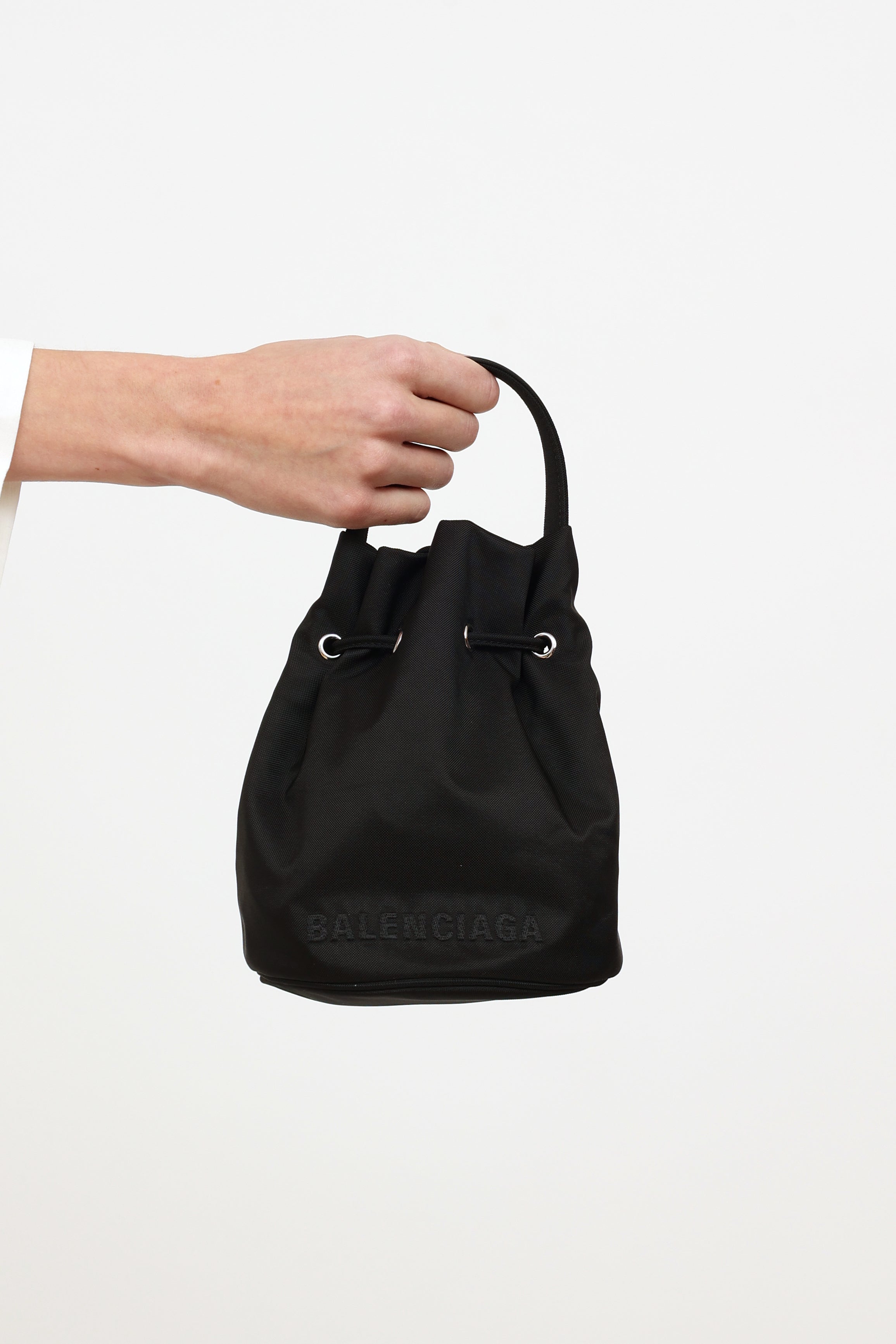 Balenciaga // Black Wheel Bucket Bag – VSP Consignment