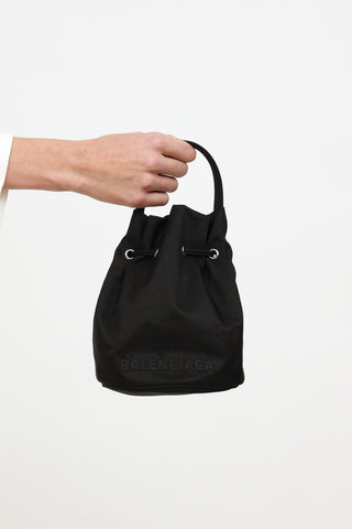 Balenciaga Black Wheel Bucket Bag