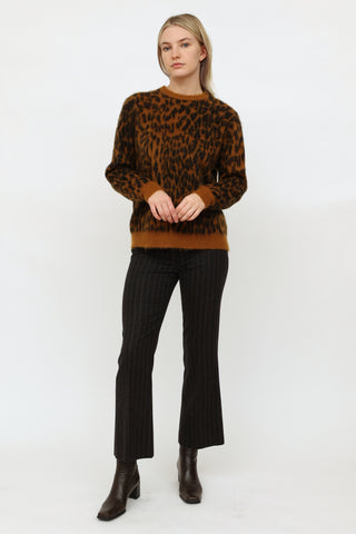 Bella Freud Brown & Black Pattern Knit Sweater