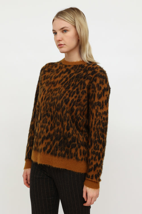 Bella Freud Brown & Black Pattern Knit Sweater