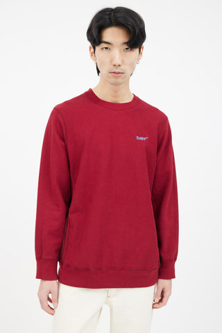 Better Burgundy Embroidered Logo Sweater