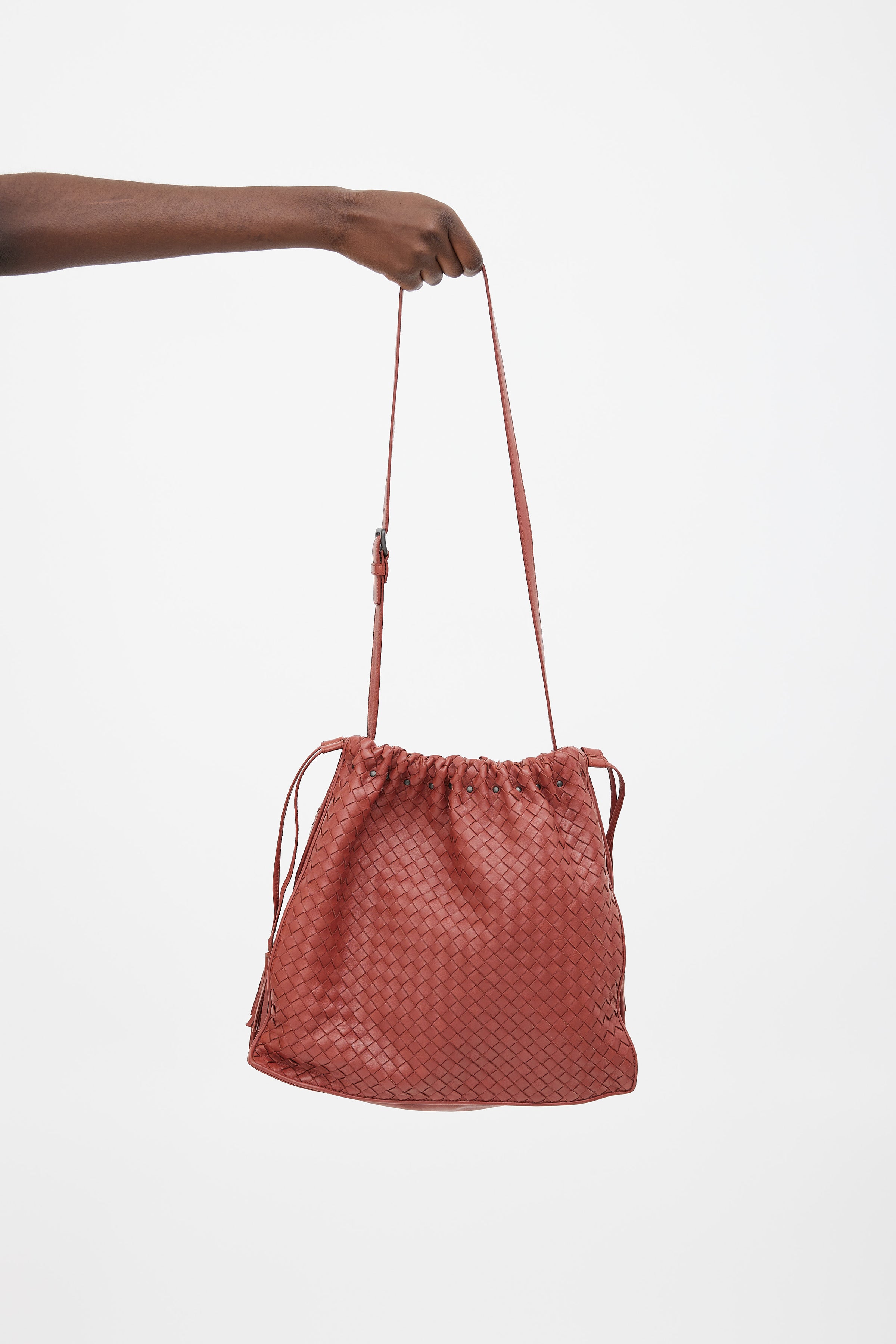 Bottega Veneta Point - Pre-owned Women's Leather Cross Body Bag - Pink - One Size