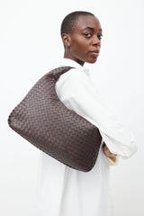 Bottega Veneta Brown Intrecciato Leather Shoulder Bag