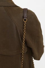 Bottega Veneta Grey Leather Olimpia Bag