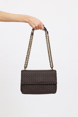 Bottega Veneta Grey Leather Olimpia Bag