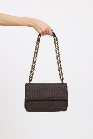 Bottega Veneta Grey Leather Olimpia Bag