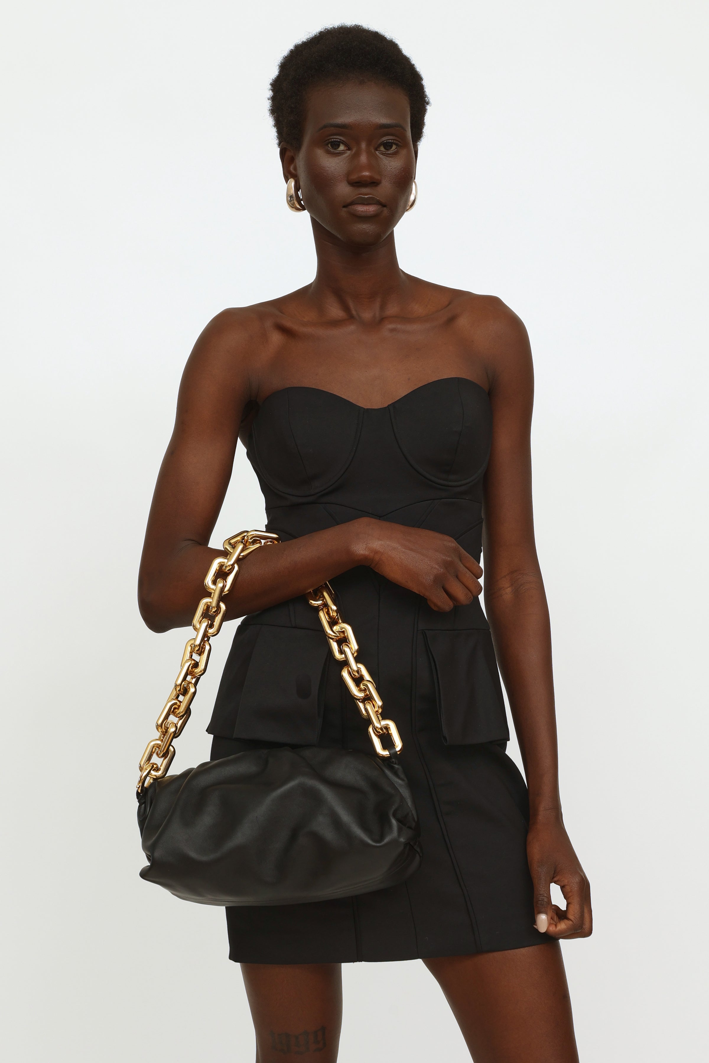 Black Bottega Veneta Belt Chain Pouch – Designer Revival