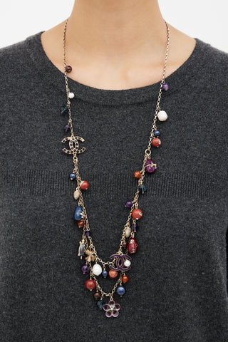Chanel Gold & Multicolor Charm Layered Necklace