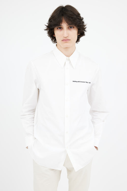 Calvin Klein 205W39NYC x Andy Warhol White Cotton Shirt