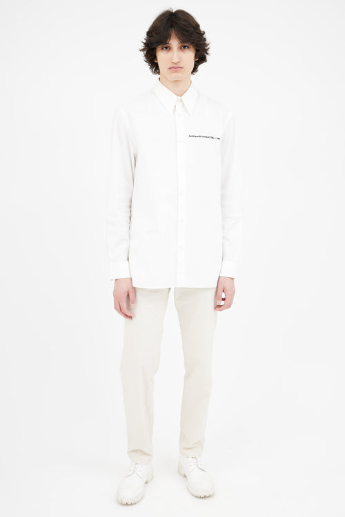 Calvin Klein 205W39NYC x Andy Warhol White Cotton Shirt