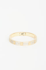 Cartier 18K Yellow Gold Love Pavé Diamond Bracelet