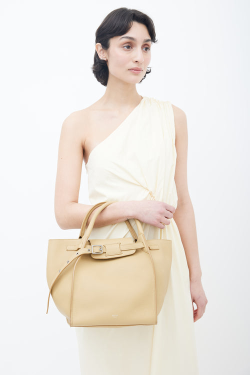 Celine Beige Leather Small Big Bag Shoulder Bag