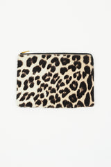 Celine Brown and Black Textured Pouch