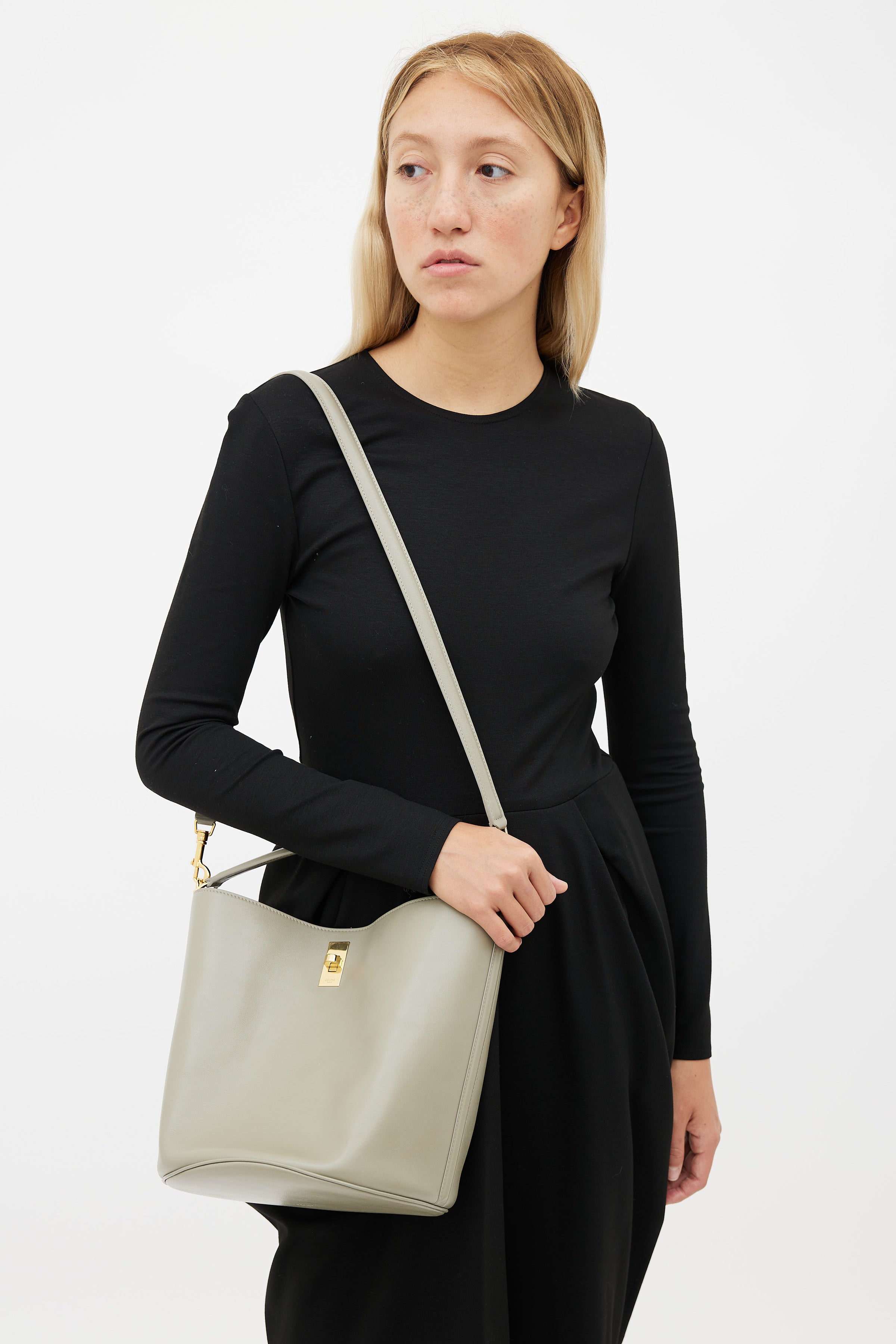 Shop CELINE Belt 2WAY Plain Leather Elegant Style Crossbody Handbags (18915  3ZVA 15LK) by repren | BUYMA