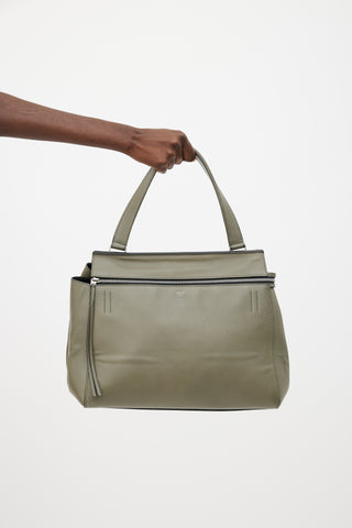 Celine Green Leather Edge Bag