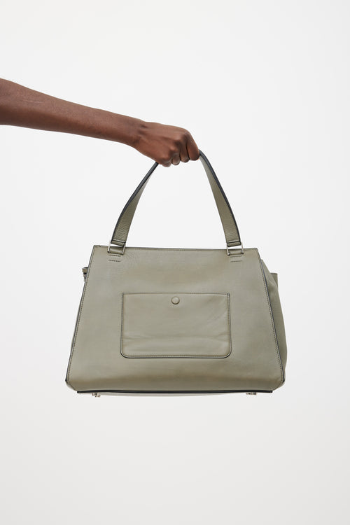 Celine Green Leather Edge Bag