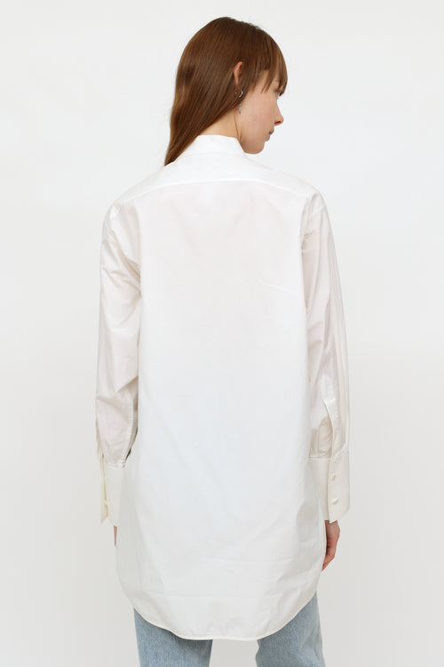 Celine White Button Up Shirt