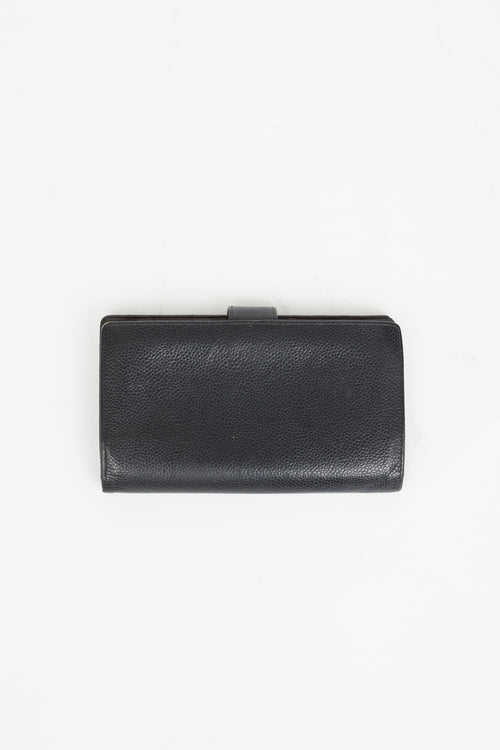Chanel Black Leather CC Logo Wallet