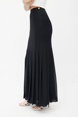 Chanel Vintage Button Pleated Skirt