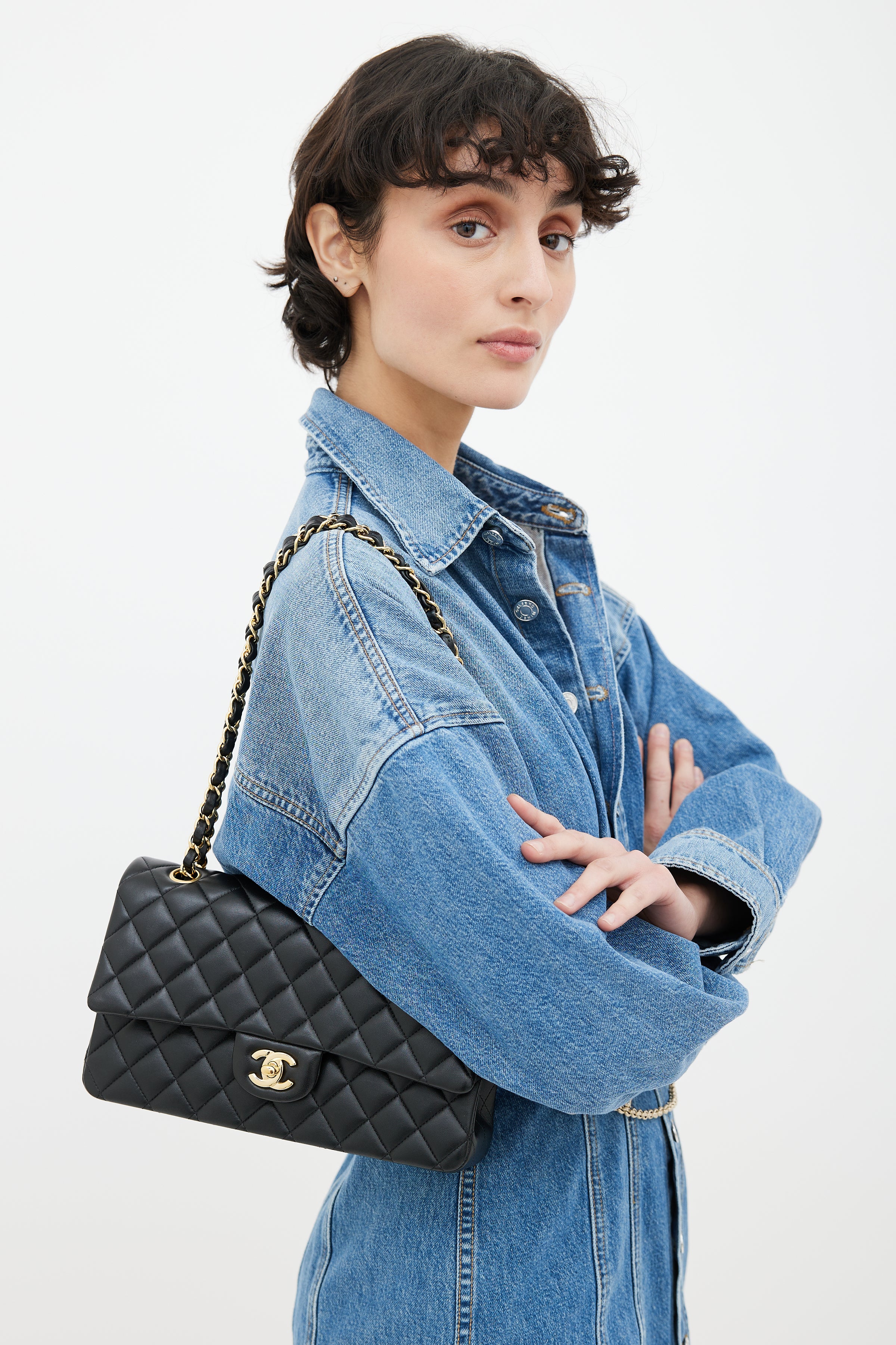 Lambskin Medium Double Flap Bag – City Girl Consignment