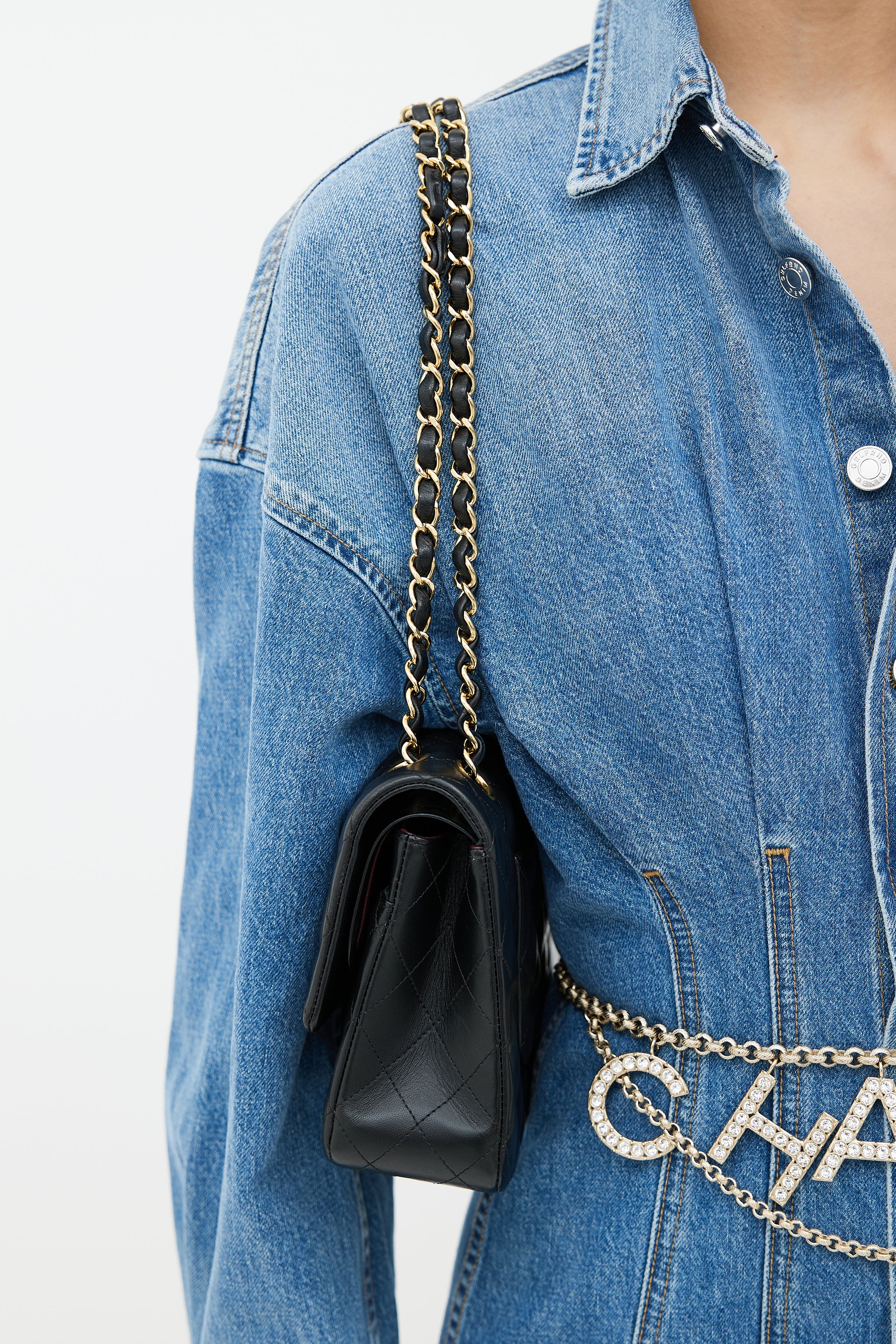 Chanel // Black Leather Classic Medium Double Flap Bag – VSP