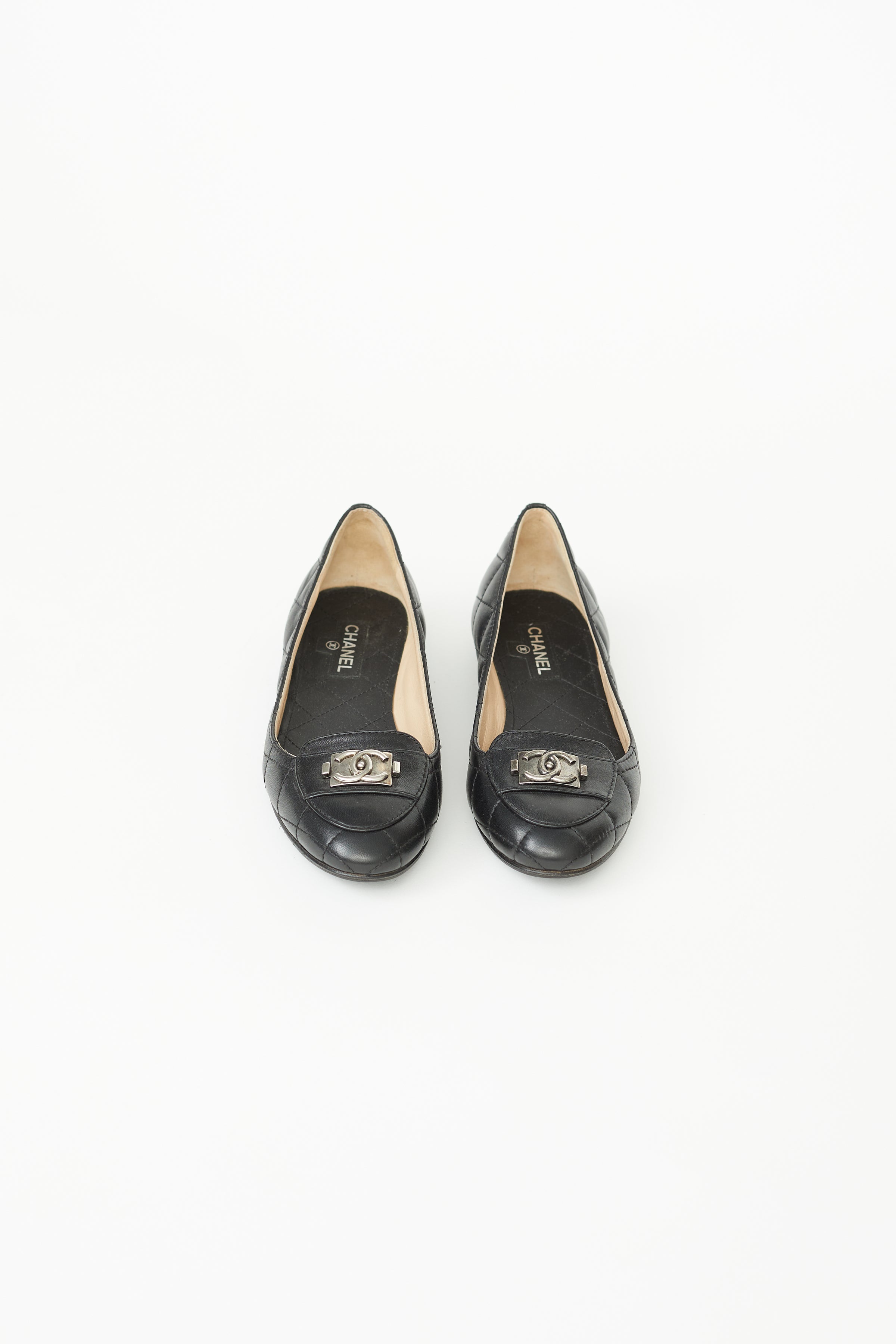Chanel // Black Leather Ballerina Flat – VSP Consignment