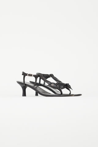 Chanel // 2011 Black CC Cork Wedge Sandals – VSP Consignment