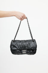 Chanel Black Twisted Flap Shoulder Bag