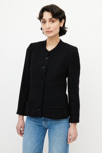 Chanel // Black & Red Tweed Jacket – VSP Consignment