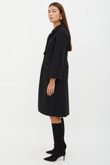 Chanel Fall 2007 Black Wool Flare Coat